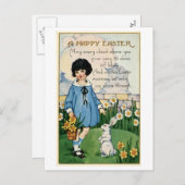 Osterpostkarte (ca. 1915) feiertagspostkarte (Vorne/Hinten)