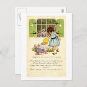 Osterpostkarte (ca. 1915) feiertagspostkarte (Vorne/Hinten)