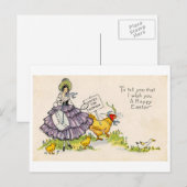 Osterpostkarte (ca. 1920) feiertagspostkarte (Vorne/Hinten)