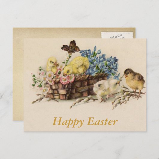 Osterpostkarte Feiertagspostkarte (Vorne/Hinten)