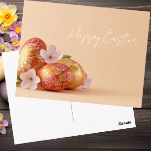 Osterpostkarte mit Ostereiern Postkarte