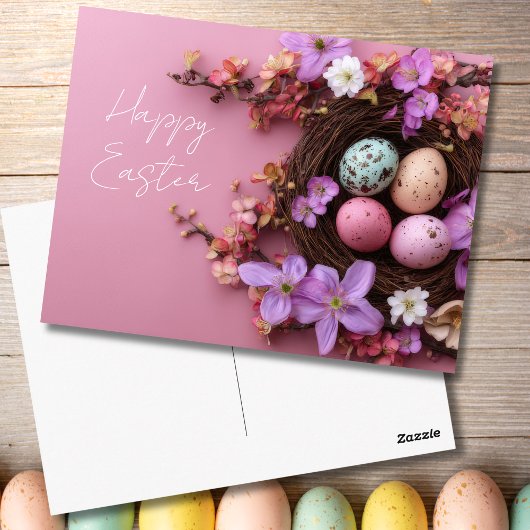 Osterpostkarte mit Ostereiern Postkarte