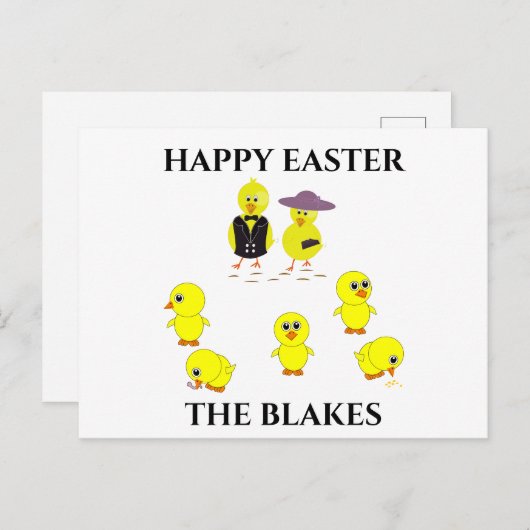 Osterpostkarte personalisiert. feiertagspostkarte (Vorne/Hinten)