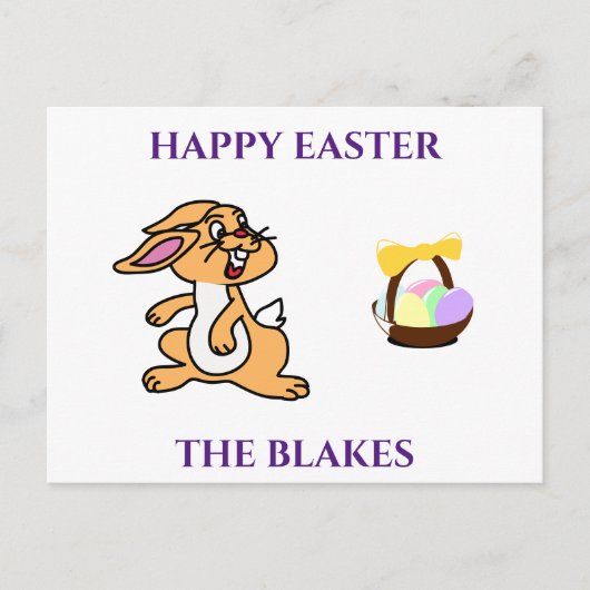 Osterpostkarte personalisiert. feiertagspostkarte (Vorderseite)