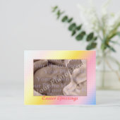 Osterpostkartenvorlage Feiertagspostkarte (Stehend Vorderseite)