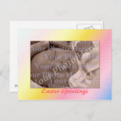 Osterpostkartenvorlage Feiertagspostkarte (Vorne/Hinten)
