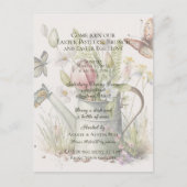 Osterpotluck Brunch Ostereier Einladung zur Jagd (Vorderseite)