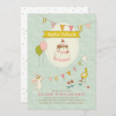 Osterpotluck Ei Hunt Party Einladung (Vorne/Hinten)