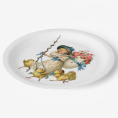 Osterpracht: Viktorianisch Pappteller (Schrägansicht)