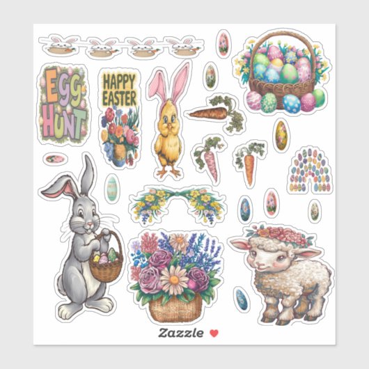 Osterpräparierte Vinyl-Aufkleber Aufkleber (Blatt)