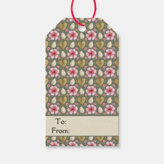 Osterpräsenzettel Geschenkanhänger (Vorderseite)