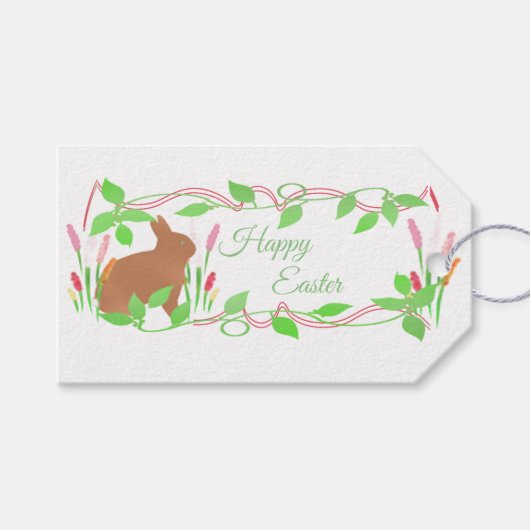Osterpräsenzettel Geschenkanhänger (Vorderseite (Horizontal))