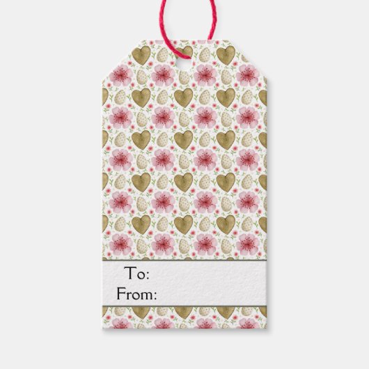 Osterpräsenzettel Geschenkanhänger (Vorderseite)