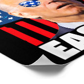 Osterpräsidentin am 4. Juli Amerikaner Poster (Ecke)