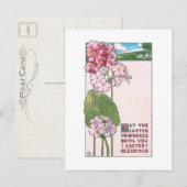 Osterprimeln im Stil des Deco Moderne Postkarte (Vorne/Hinten)