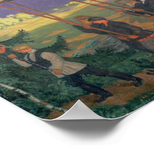 Osterprozession, 1915 poster (Ecke)