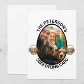 Osterpuppe | Foto-Färbung der benutzerdefinierten  Feiertagskarte (Vorne/Hinten)