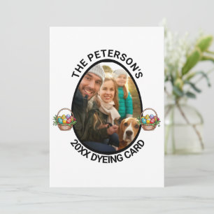 Osterpuppe   Foto-Färbung der benutzerdefinierten  Feiertagskarte