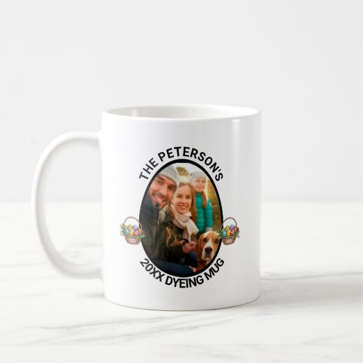 Osterpuppe | Foto-Färbung der benutzerdefinierten  Kaffeetasse (Links)