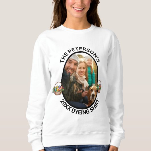 Osterpuppe | Foto-Färbung der benutzerdefinierten  Sweatshirt (Vorderseite)
