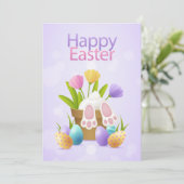 OsterRabbinerkarte Feiertagskarte (Stehend Vorderseite)