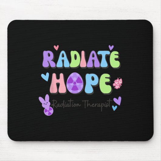 Osterradiologe Niedliche Sonnenstrahlung Mousepad (Vorne)