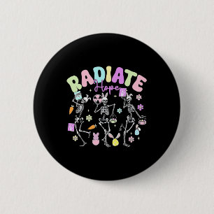 Osterradiologie Therapeut Skeleton Dancing Radiat Button