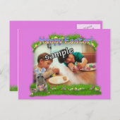 Osterrahmen für das Foto "Bandit" Feiertagspostkarte (Vorne/Hinten)