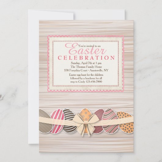 Osterrahmeneinladung Einladung (Vorderseite)
