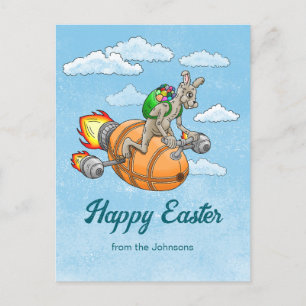 Osterraketensonnensonne Feiertagspostkarte