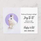 Osterreferenzen für echte Anwesen Ankündigung (Rückseite)