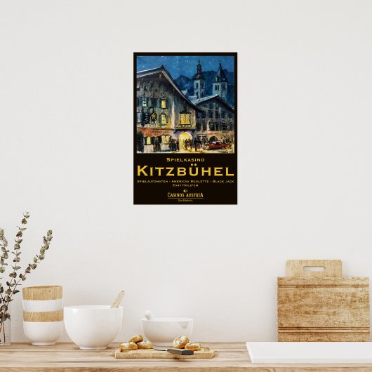 " Österreich: 1938/heute Tirol - Casino Kitzbühel Poster (Küche)