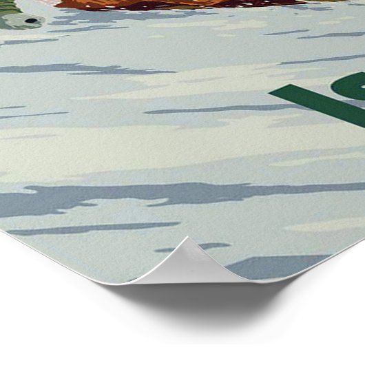 " Österreich: 2000er/heute Tirol - ISCHGL Reise Poster (Ecke)