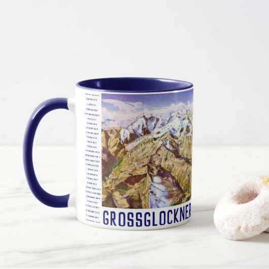 " Österreich: 2021/heute - Großglockner Panorama Tasse (Mit Donut)