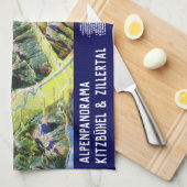 " Österreich: 2021/heute - Kitzbühel/Zillertal Ta Geschirrtuch (Viertel Falte)