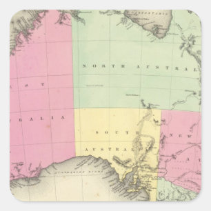 Österreich 3 quadratischer aufkleber