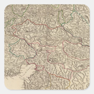 Österreich 4 quadratischer aufkleber