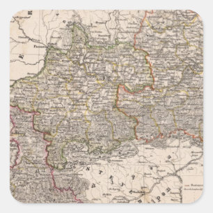 Österreich 7 quadratischer aufkleber