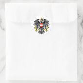 Österreich AT Runder Aufkleber (Tasche)