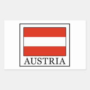 Österreich-Aufkleber Rechteckiger Aufkleber