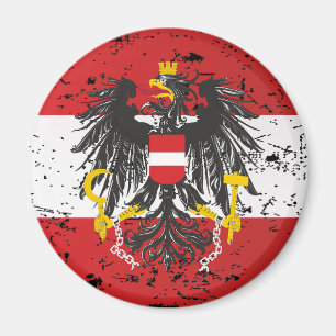 Österreich Austria Flagge - Geschenk Magnet