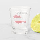 Österreich Austrian Flag Map Schnapsglas (Rückseite)