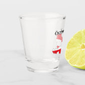 Österreich Austrian Flag Map Schnapsglas (Links)