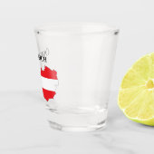 Österreich Austrian Flag Map Schnapsglas (Rechts)