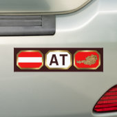 Österreich Autoaufkleber der Flaggenkarte (Auf Auto)