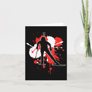 Österreich - Biathlonistin für die Flagge Österrei Karte