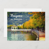 Österreich Bregenz am Bodensee im Herbst Postkarte (Vorne/Hinten)
