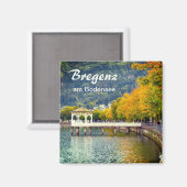 Österreich Bregenz am Bodensee im Herbst Souvenir Magnet (Vorderseite/Rückseite)
