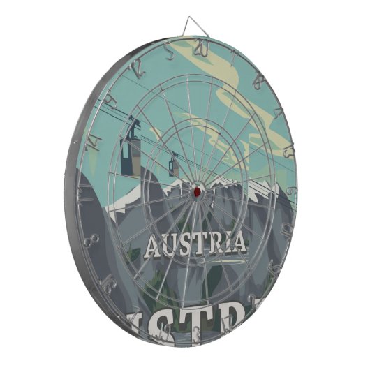 Österreich Dartscheibe (Vorderseite Links)