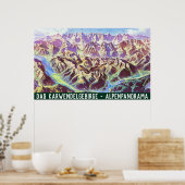 " Österreich/DE: 2022/heute - Karwendel Panorama Poster (Küche)